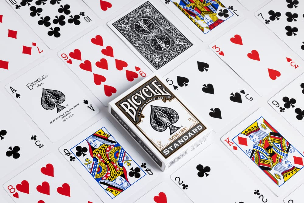 Foto 5 | Juego De Cartas Para Bicicleta Con Índice Estándar, Negro Y Rojo, Paquete De 4 - Venta Internacional.