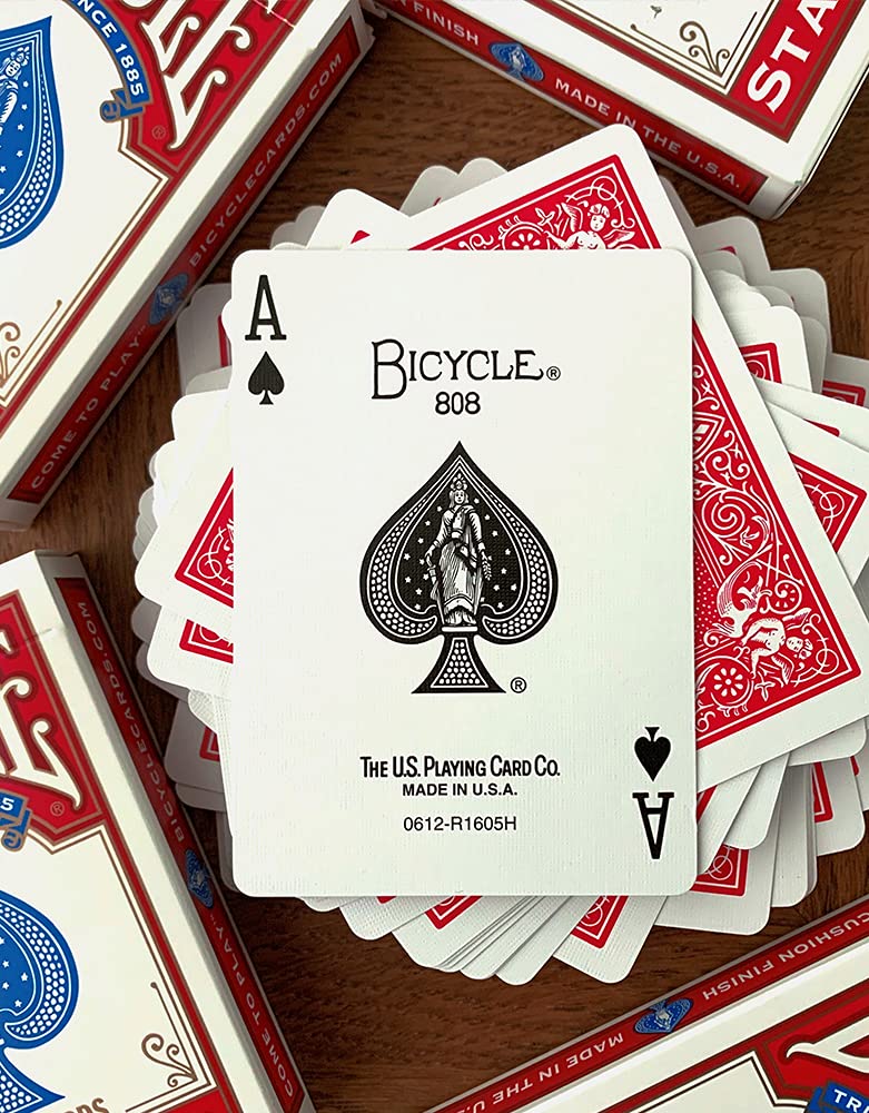 Foto 8 pulgar | Juego De Cartas Para Bicicleta Con Índice Estándar, Negro Y Rojo, Paquete De 4 - Venta Internacional.
