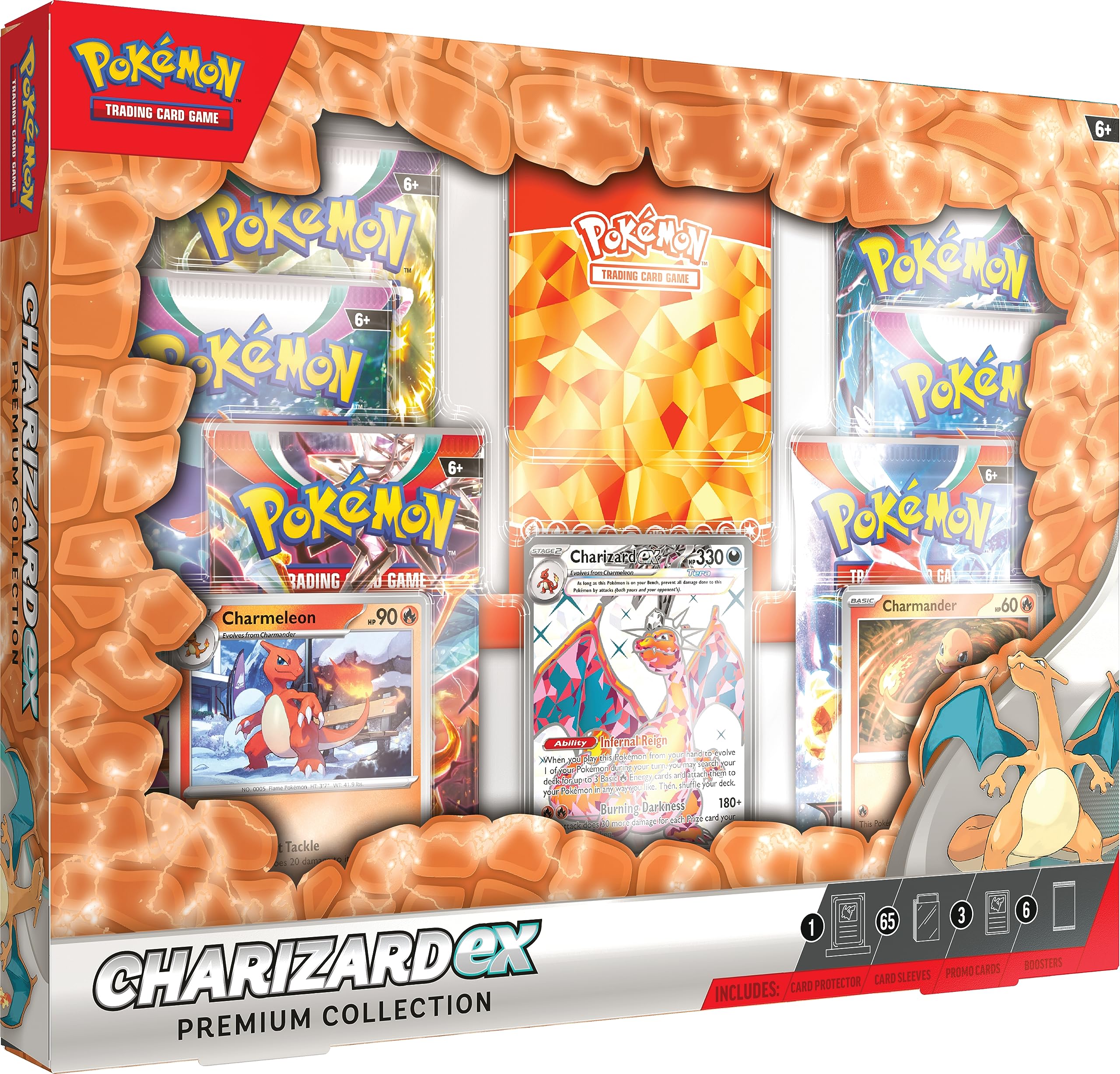 Juego De Cartas Coleccionables Pokémon Charizard Ex Premium Collection - Venta Internacional.