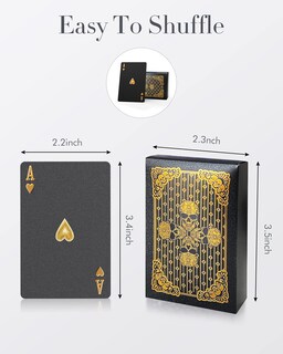 Foto 5 | Juego De Cartas Bierdorf Diamond Waterproof Black Poker Hd - Venta Internacional.