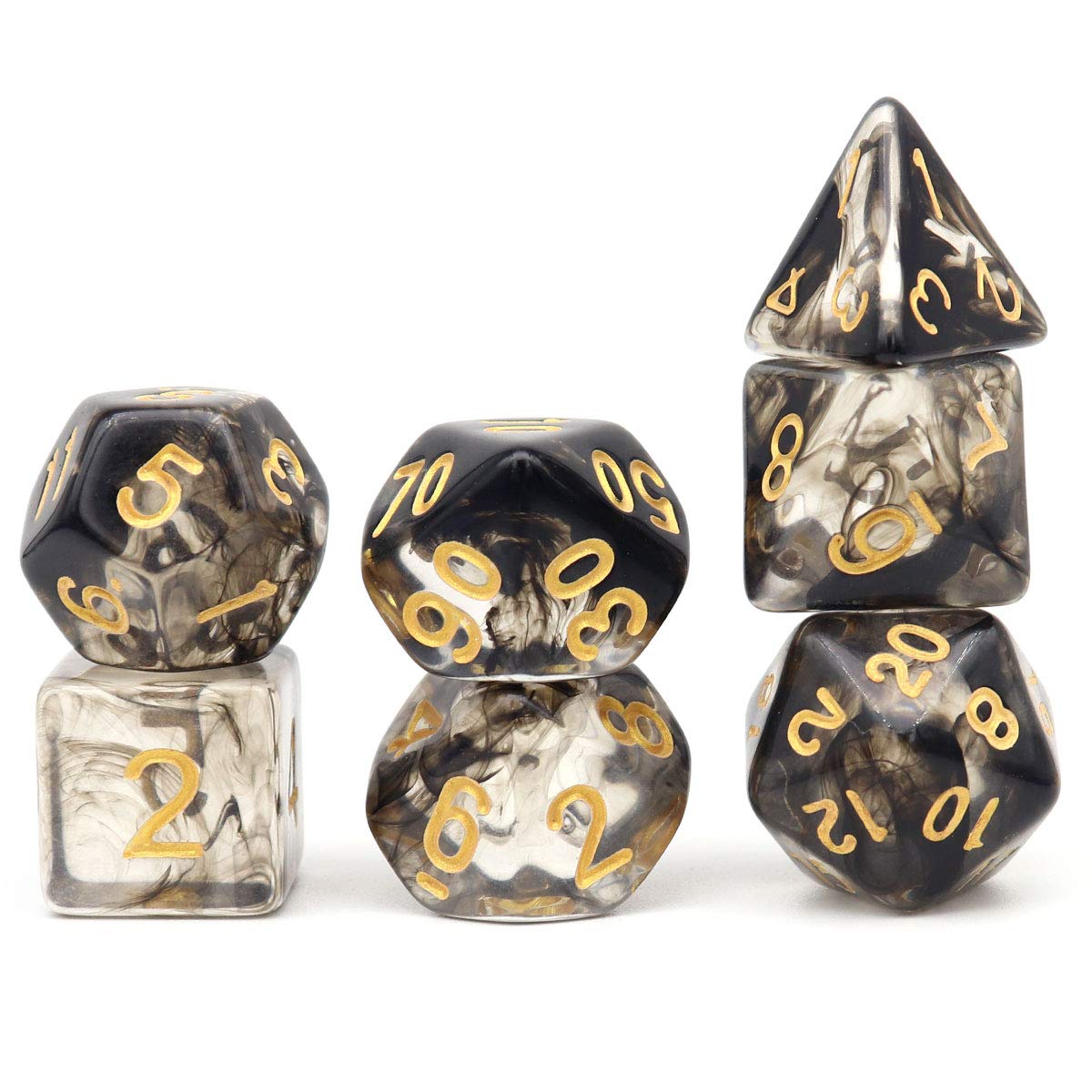 Foto 3 pulgar | Juego de Dados Haxtec Dragon Glass DND Multicolor 7 Piezas - Venta Internacional