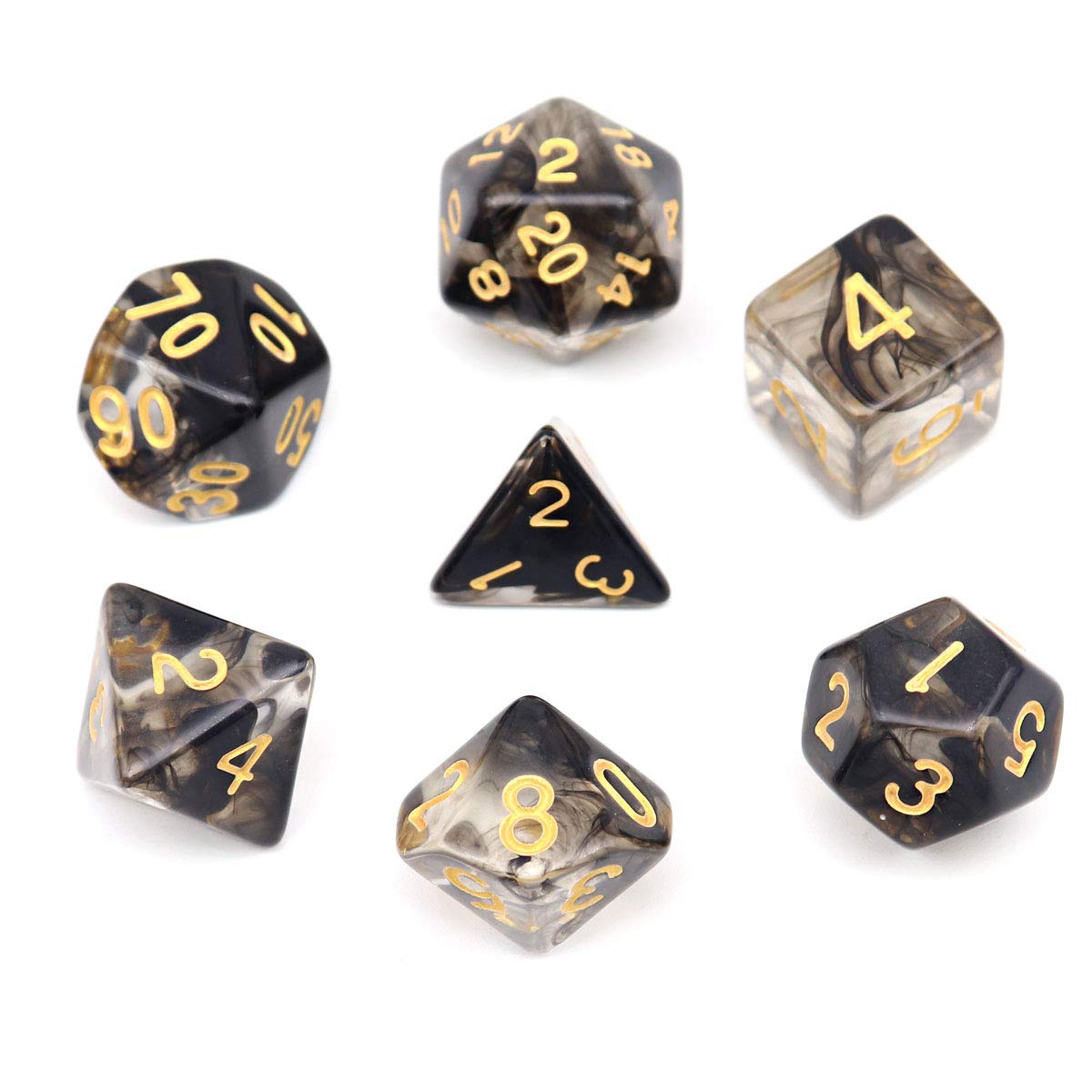 Foto 4 pulgar | Juego de Dados Haxtec Dragon Glass DND Multicolor 7 Piezas - Venta Internacional