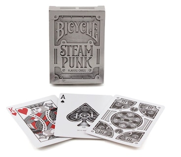 Foto 2 | Juego De Cartas Steampunk Plateado Para Bicicleta, Tamaño Estándar - Venta Internacional.