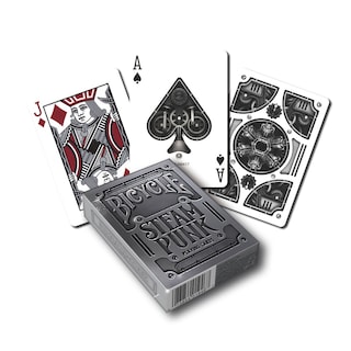 Foto 3 | Juego De Cartas Steampunk Plateado Para Bicicleta, Tamaño Estándar - Venta Internacional.