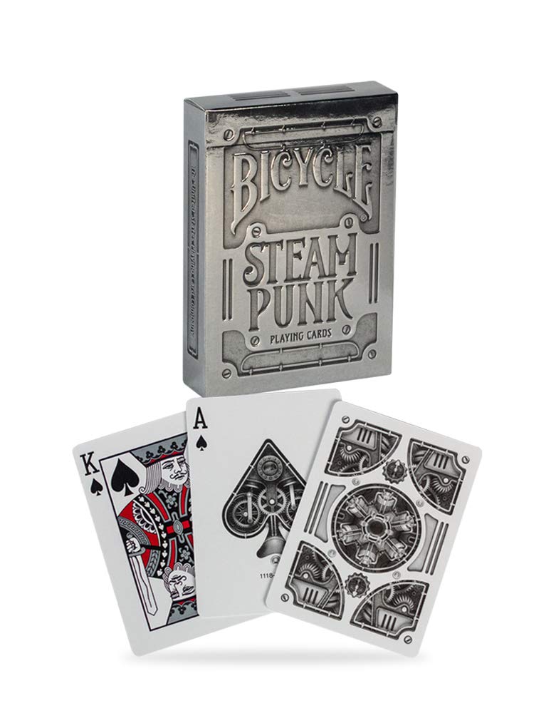 Foto 5 pulgar | Juego De Cartas Steampunk Plateado Para Bicicleta, Tamaño Estándar - Venta Internacional.