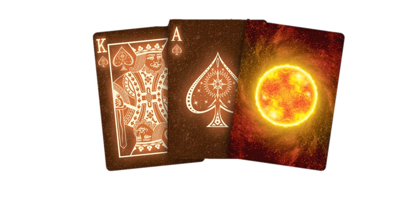 Foto 5 | Juego De Cartas Para Bicicleta Sunspot Stargazer Inspirado En El Sol - Venta Internacional.