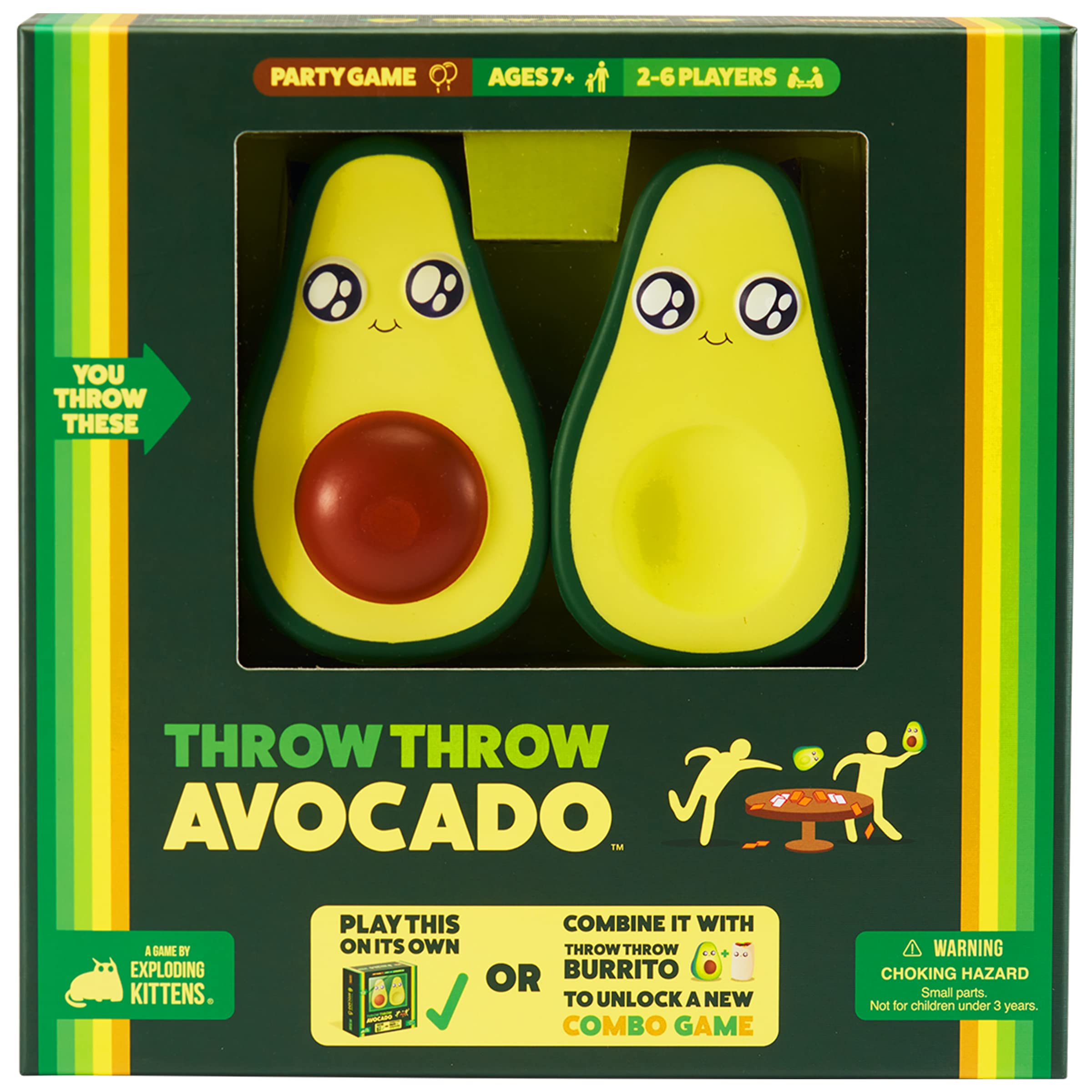 Foto 2 pulgar | Juego De Cartas Exploding Kittens Throw Avocado Sequel Dodgball - Venta Internacional.