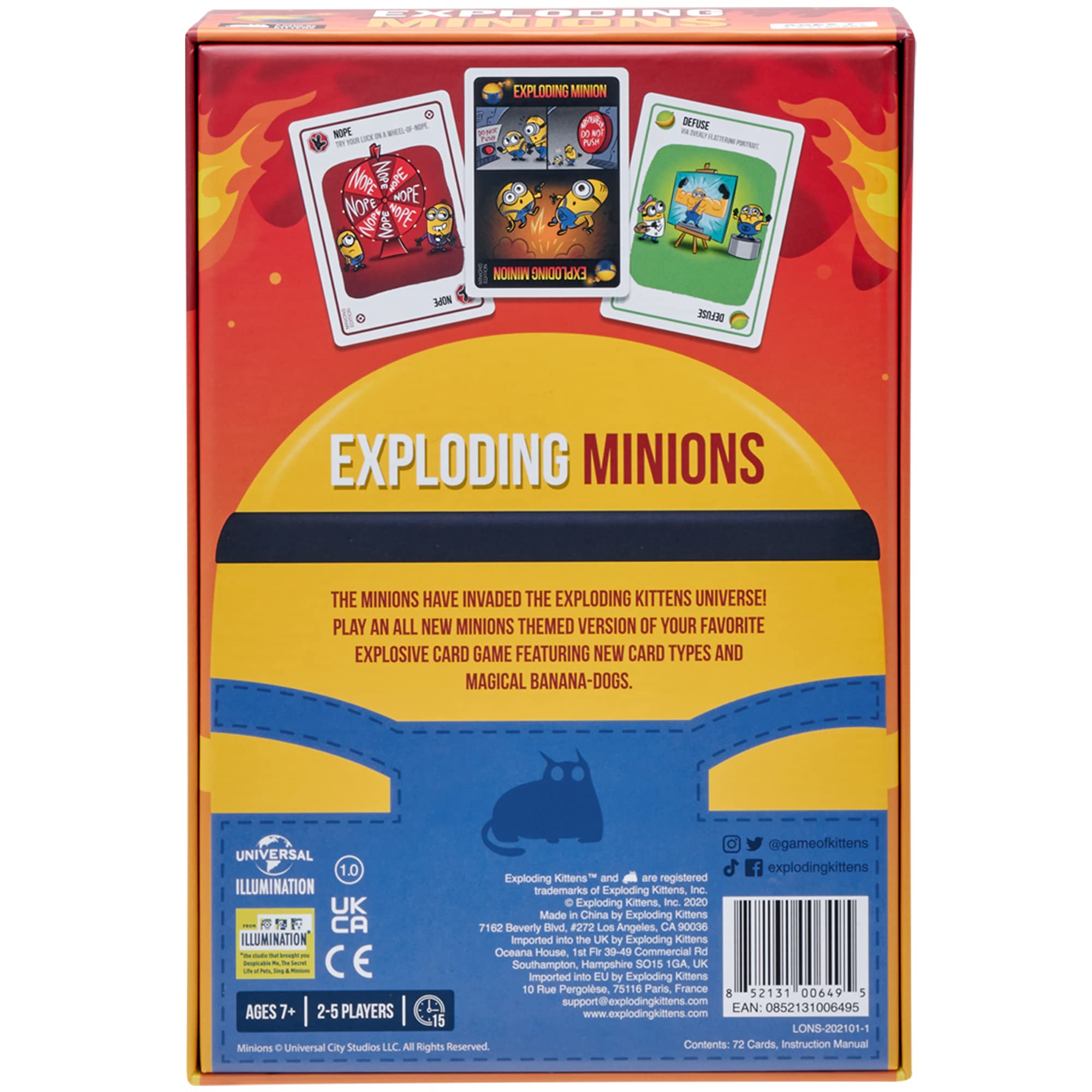 Foto 6 pulgar | Juego De Cartas Exploding Minions De Exploding Kittens Russian Roulette - Venta Internacional.
