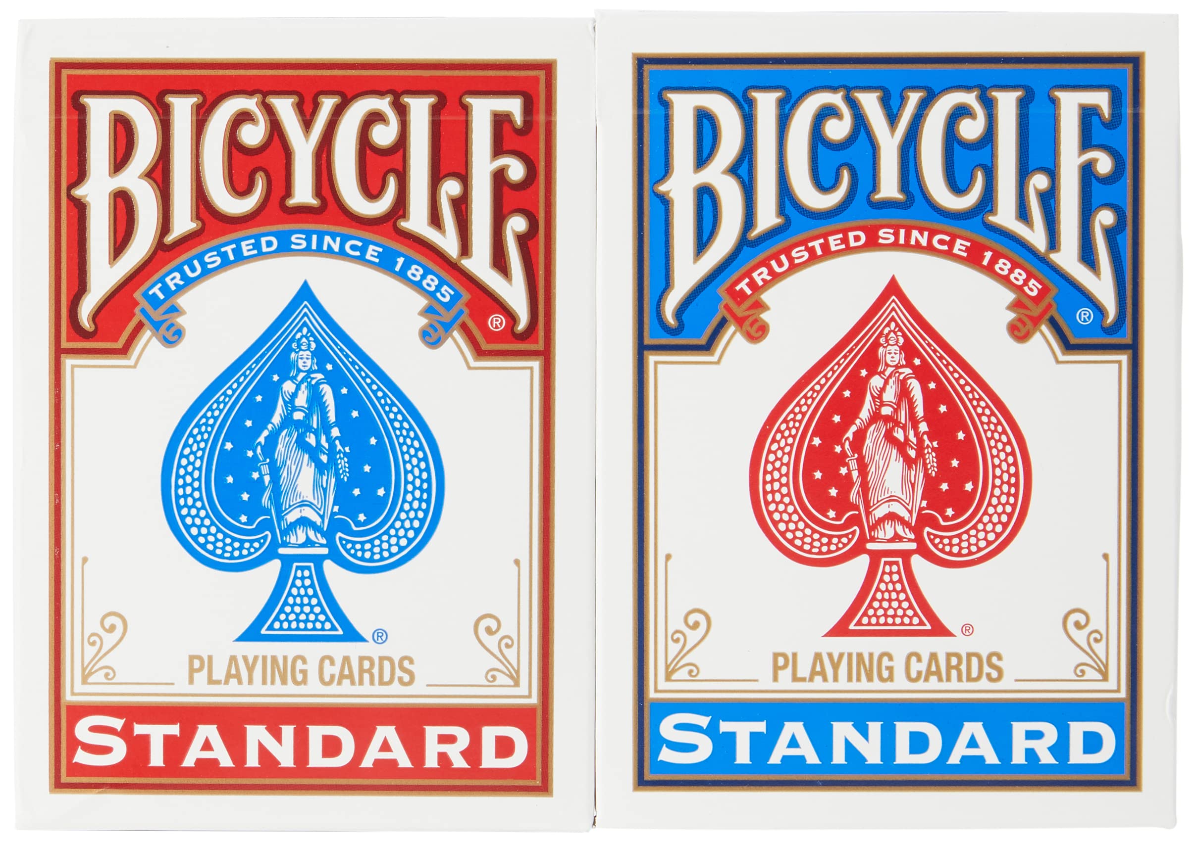 Juego De Cartas Para Bicicleta, Tamaño 2, Paquete Rojo Y Azul - Venta Internacional.