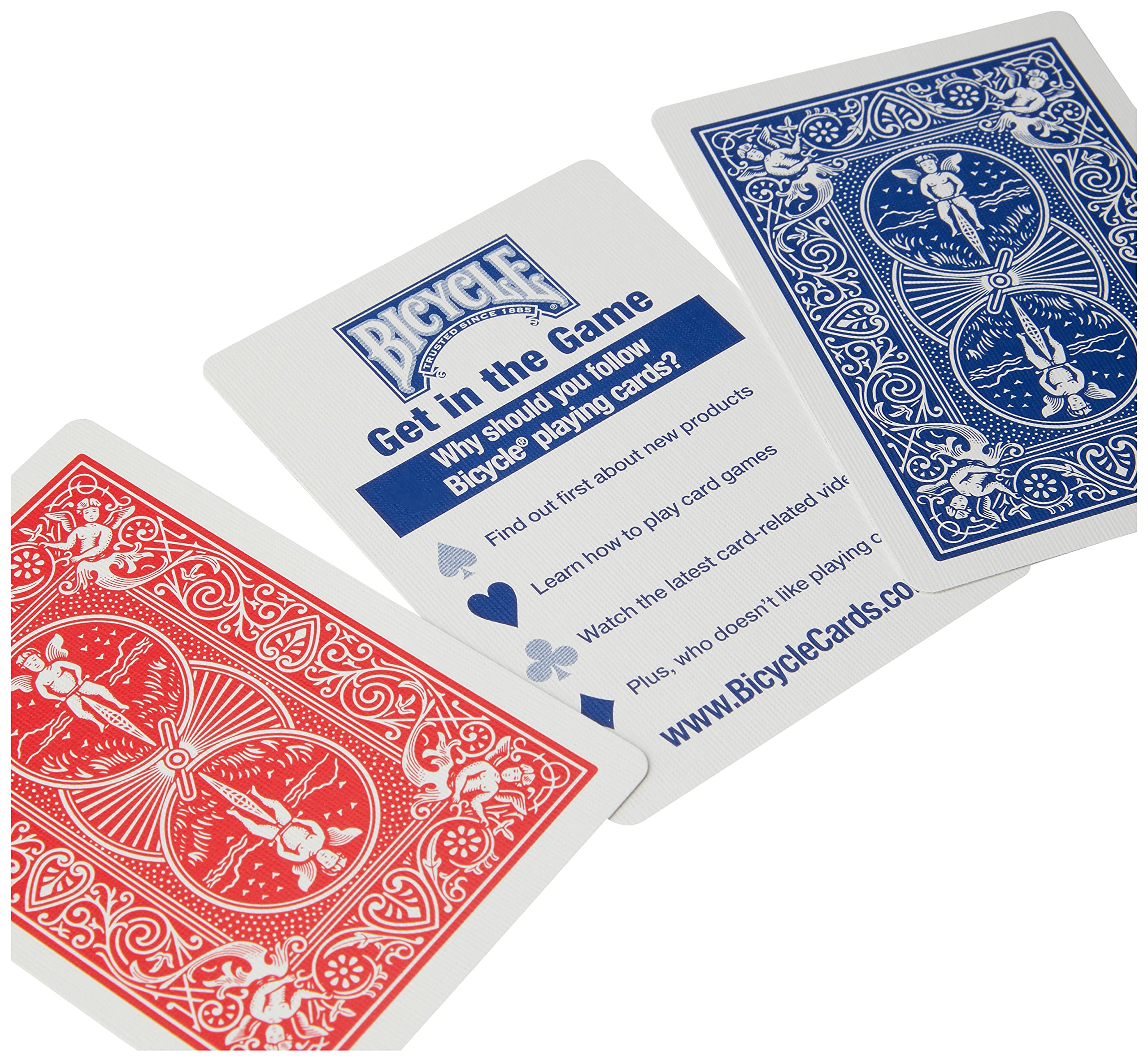 Foto 2 | Juego De Cartas Para Bicicleta, Tamaño 2, Paquete Rojo Y Azul - Venta Internacional.