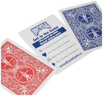 Foto 2 | Juego De Cartas Para Bicicleta, Tamaño 2, Paquete Rojo Y Azul - Venta Internacional.