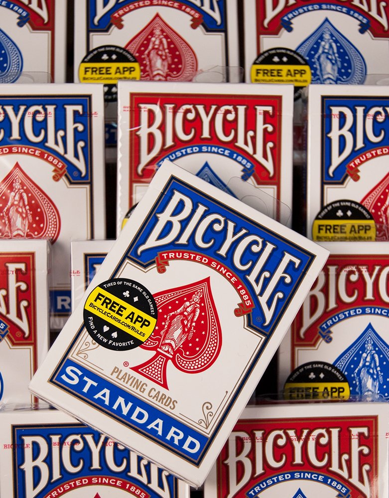 Foto 5 | Juego De Cartas Para Bicicleta, Tamaño 2, Paquete Rojo Y Azul - Venta Internacional.