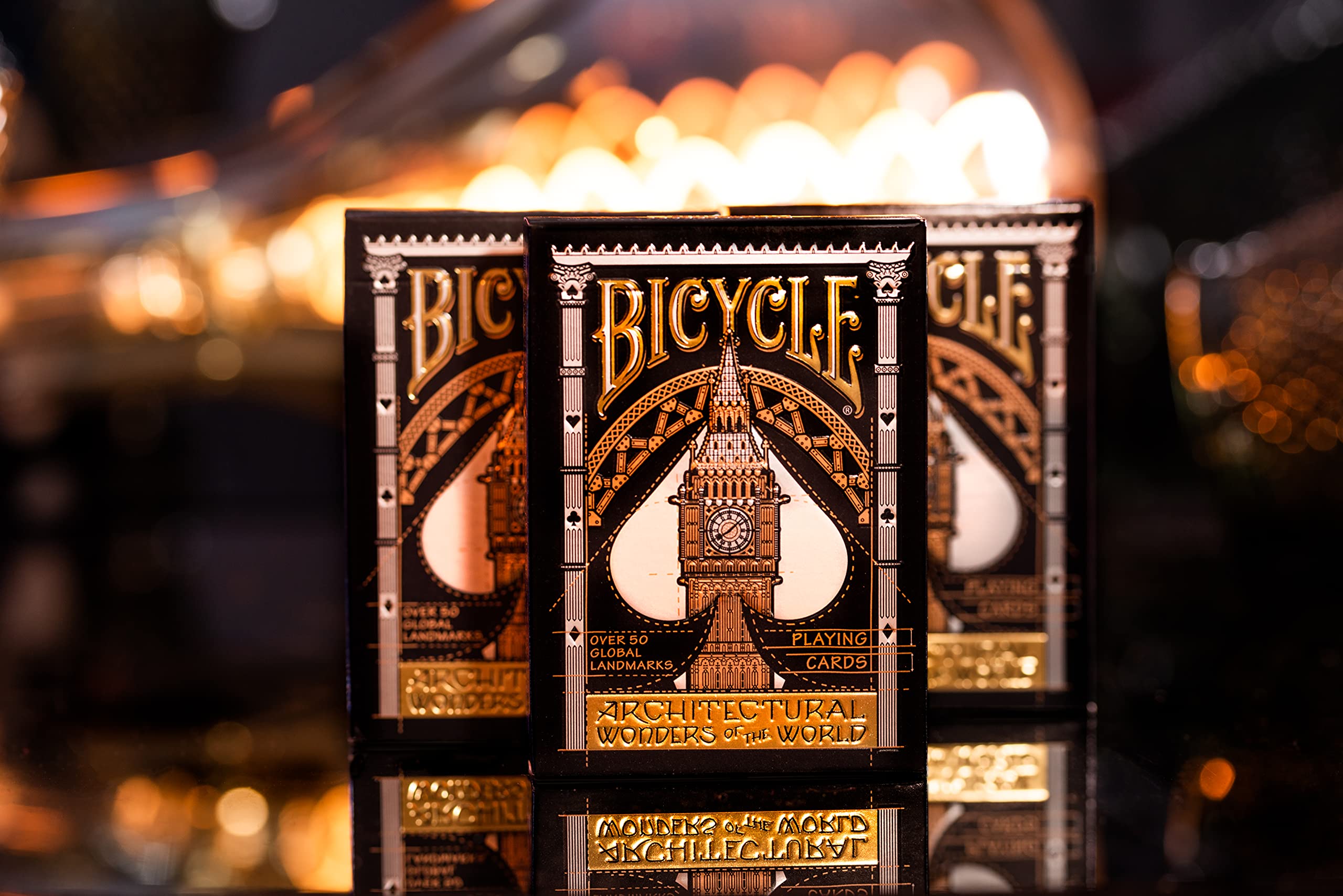 Foto 6 pulgar | Juego De Cartas: Bicicleta, Maravillas Arquitectónicas Del Mundo, Color Negro - Venta Internacional.