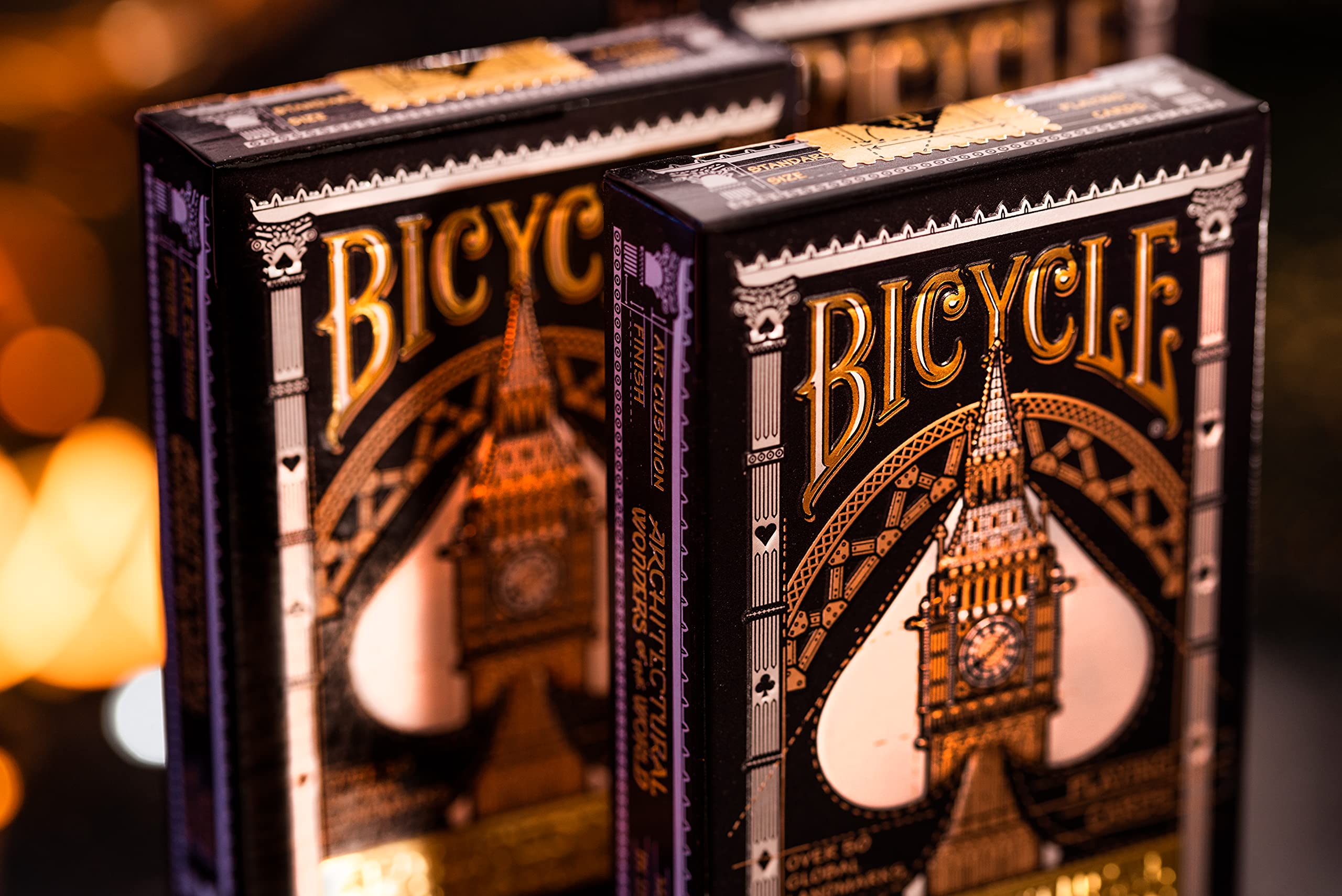 Foto 6 | Juego De Cartas: Bicicleta, Maravillas Arquitectónicas Del Mundo, Color Negro - Venta Internacional.