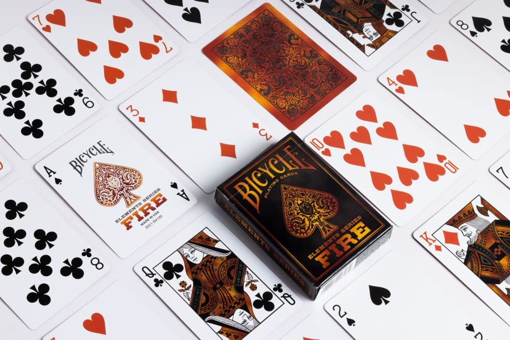 Foto 3 | Juego De Cartas Para Bicicleta, Elemento De Fuego, Tamaño De Póker, Índice Estándar - Venta Internacional.