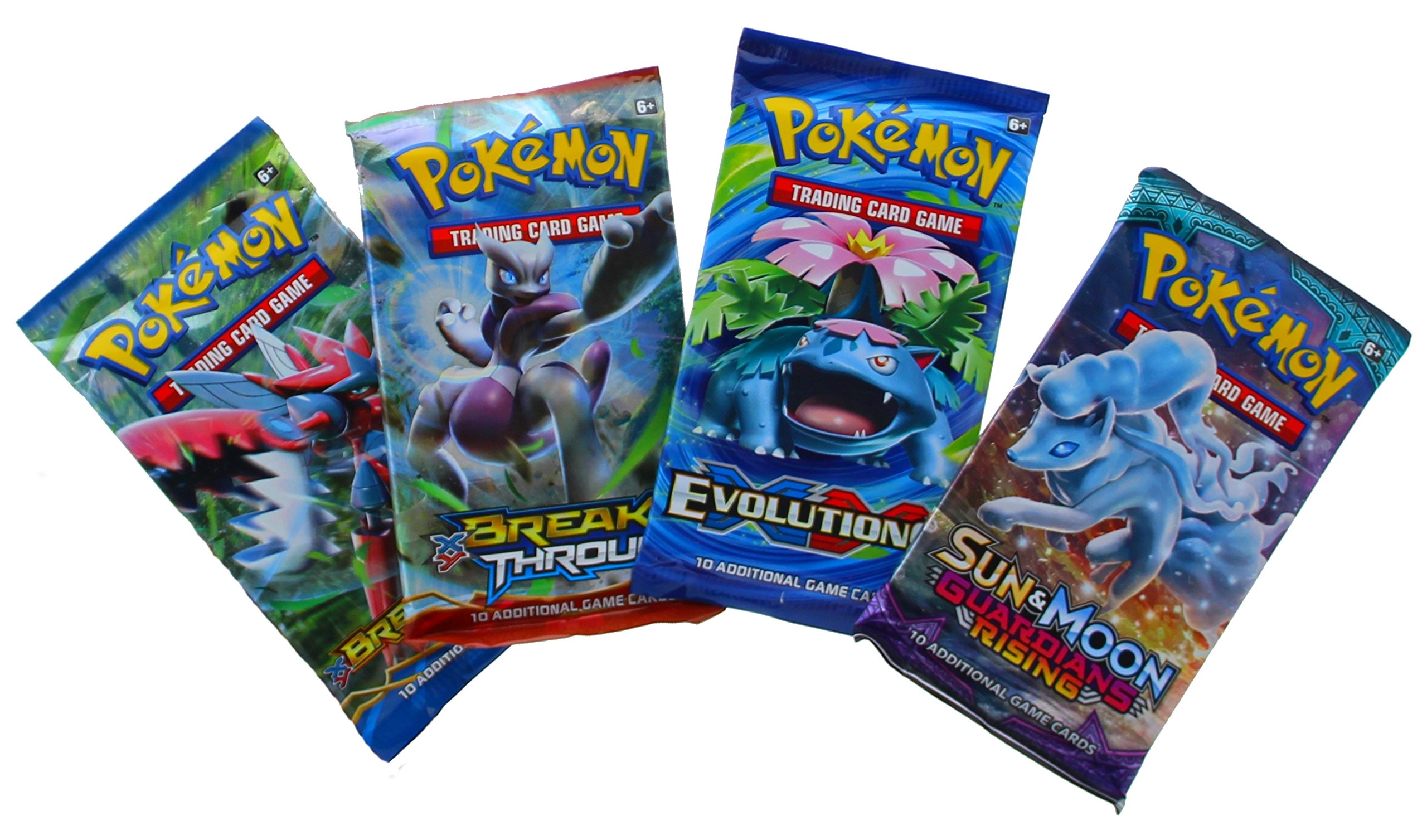 Juego De Cartas Coleccionables Pokémon Tcg 4 Booster Packs 40 Cartas - Venta Internacional.