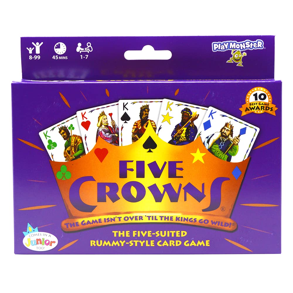 Foto 2 pulgar | Juego De Cartas Playmonster Five Crowns 5 Suited Rummy Style 8+ - Venta Internacional.