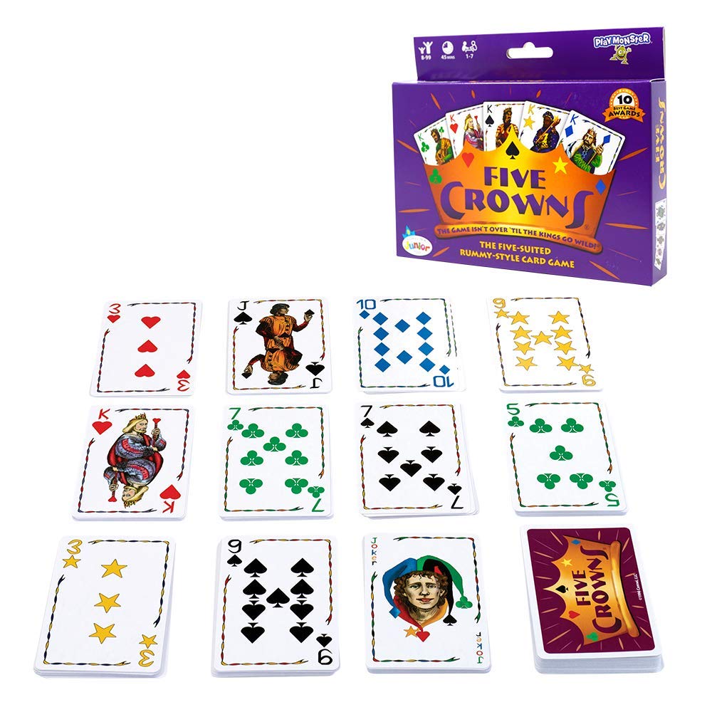 Foto 6 pulgar | Juego De Cartas Playmonster Five Crowns 5 Suited Rummy Style 8+ - Venta Internacional.