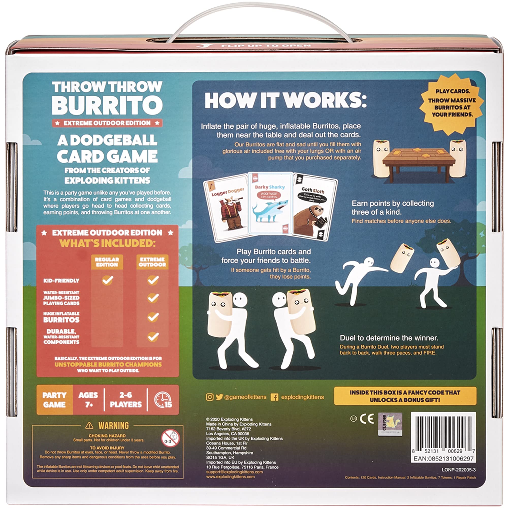Foto 5 | Juego De Cartas Exploding Kittens Throw Throw Burrito Extreme - Venta Internacional.