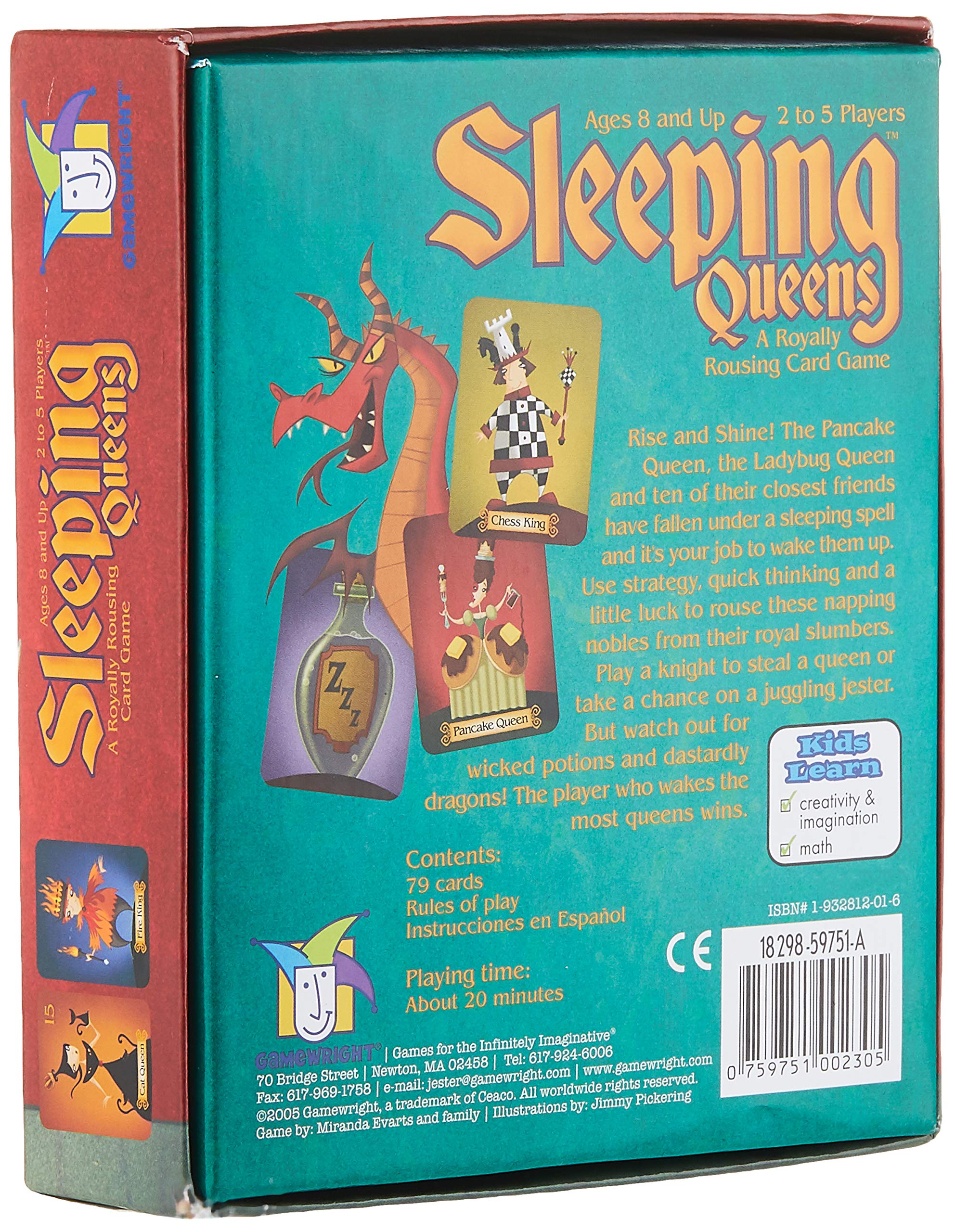 Foto 3 pulgar | Juego De Cartas Gamewright Sleeping Queens Con 79 Cartas - Venta Internacional.