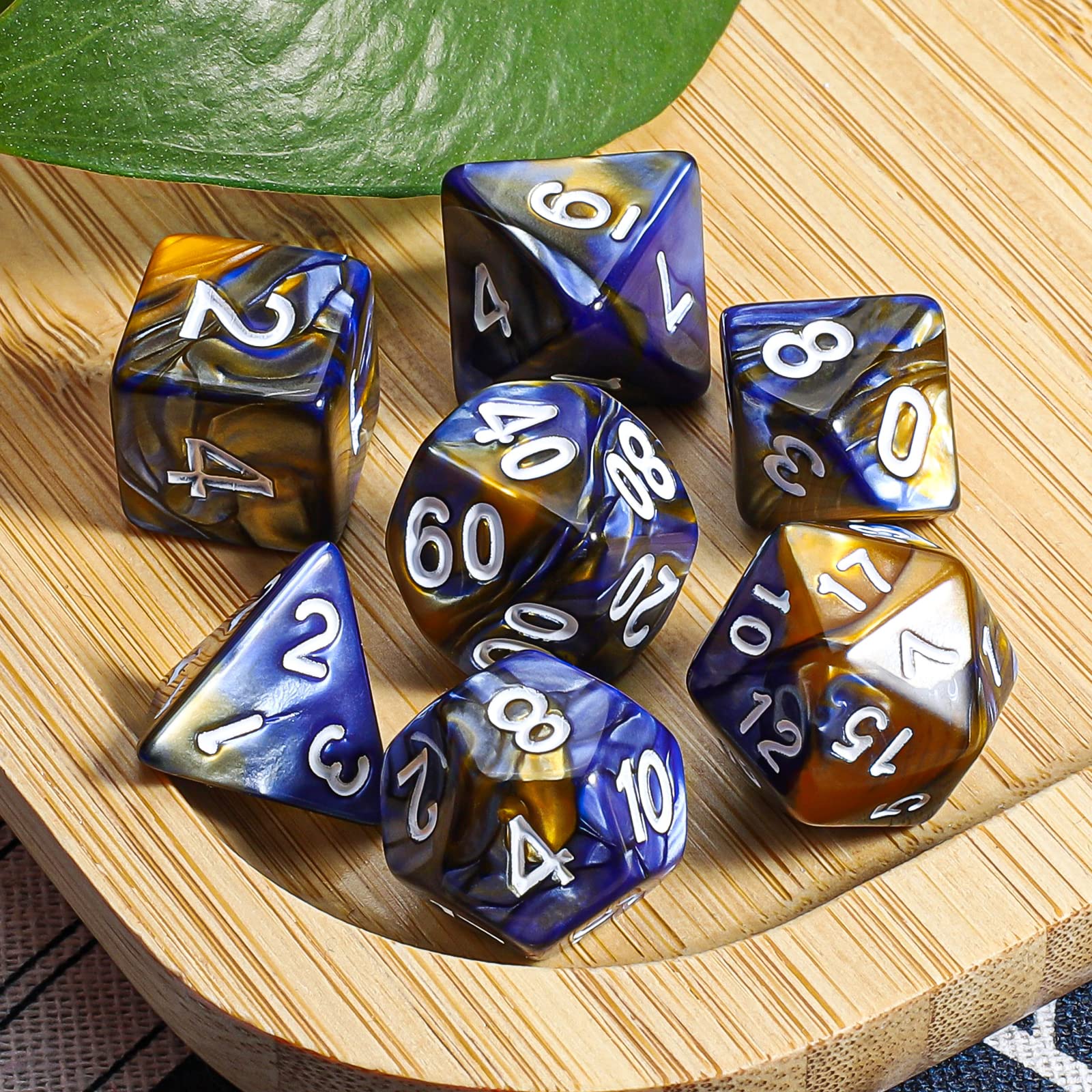 Foto 6 pulgar | Juego De Dados Poliédricos Ciaraq Dnd Con Bolsa Negra Para Dados, 7 Piezas - Venta Internacional.