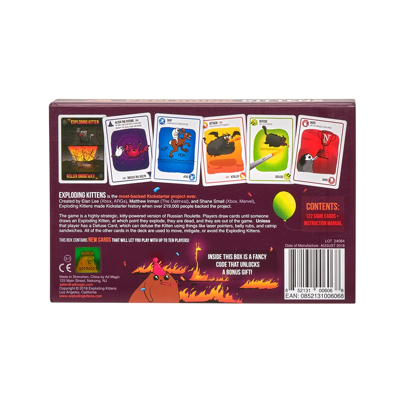 Foto 6 pulgar | Juego De Cartas Exploding Kittens Party Pack Family 7+ Years - Venta Internacional.