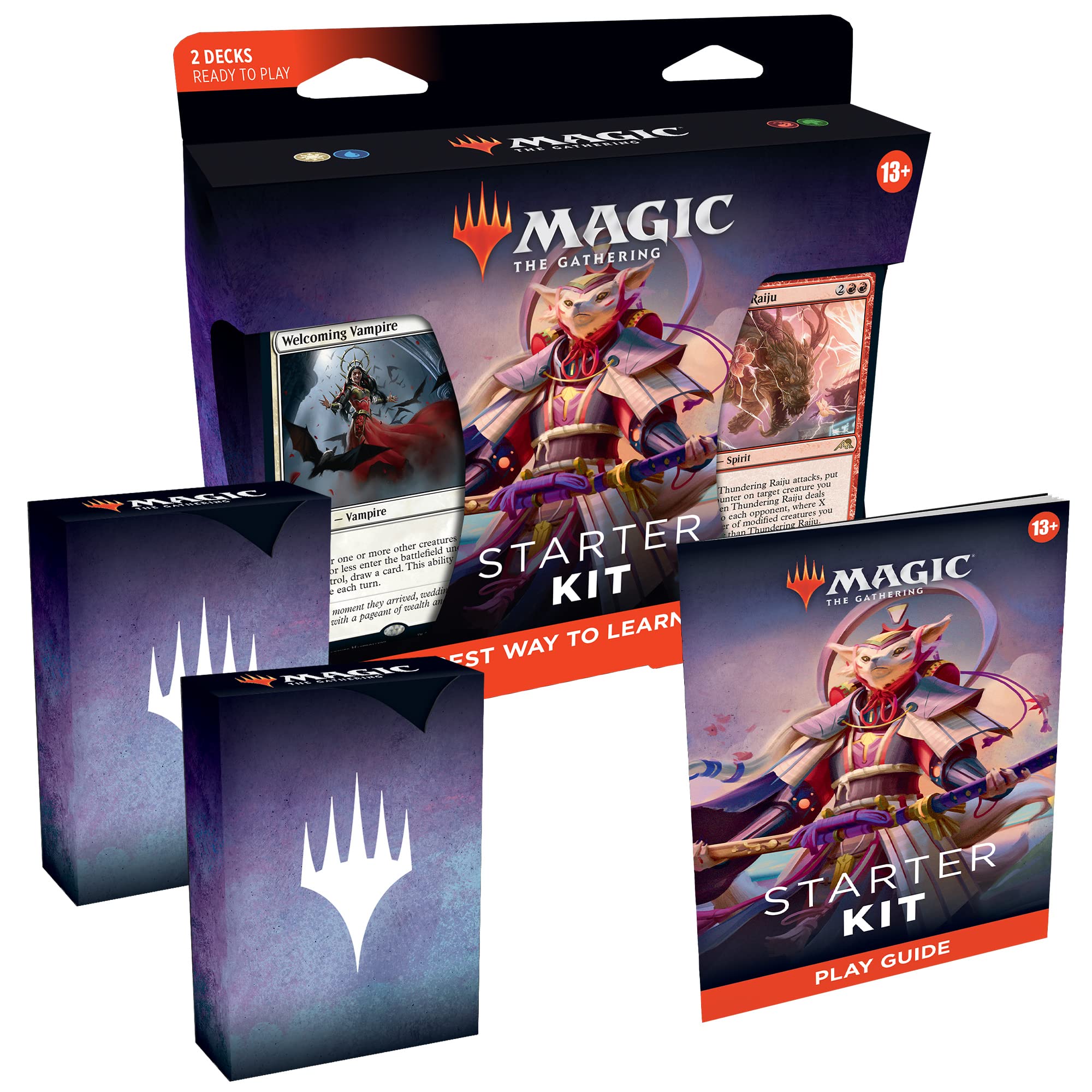 Foto 2 | Kit De Inicio De Magic The Gathering 2022 Con 2 Mazos Y 5 Cartas Raras - Venta Internacional.