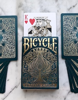 Foto 4 | Juego De Cartas Para Bicicleta Aureo Gold, Diseño De Leonardo Da Vinci - Venta Internacional.