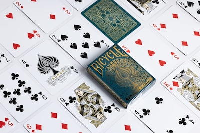 Foto 5 | Juego De Cartas Para Bicicleta Aureo Gold, Diseño De Leonardo Da Vinci - Venta Internacional.