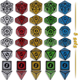 Foto 3 | Ciaraq De Dados Poliédricos Con 5 Bolsas Para Juegos De Mesa Mtg Dnd - Venta Internacional.