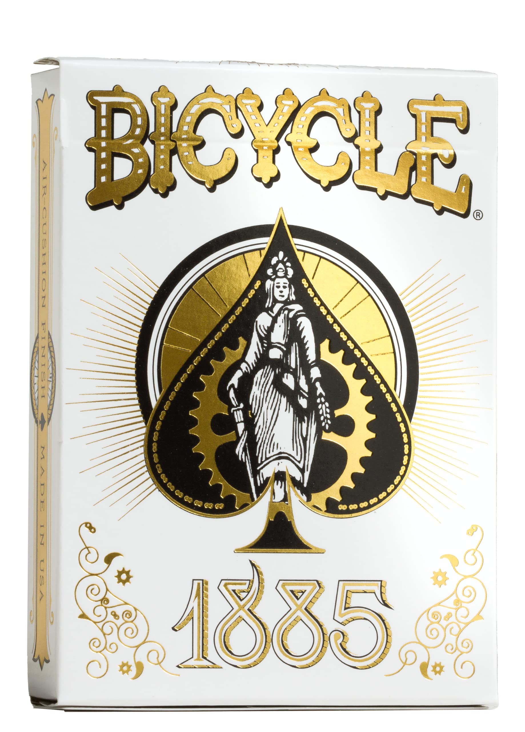 Foto 2 pulgar | Bicicleta Playing Cards Anniversary 1885 White - Venta Internacional.