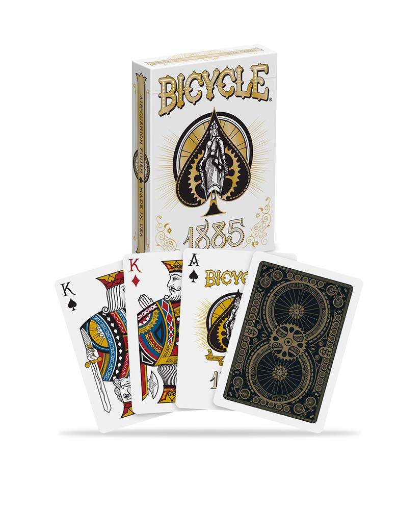 Foto 3 pulgar | Bicicleta Playing Cards Anniversary 1885 White - Venta Internacional.