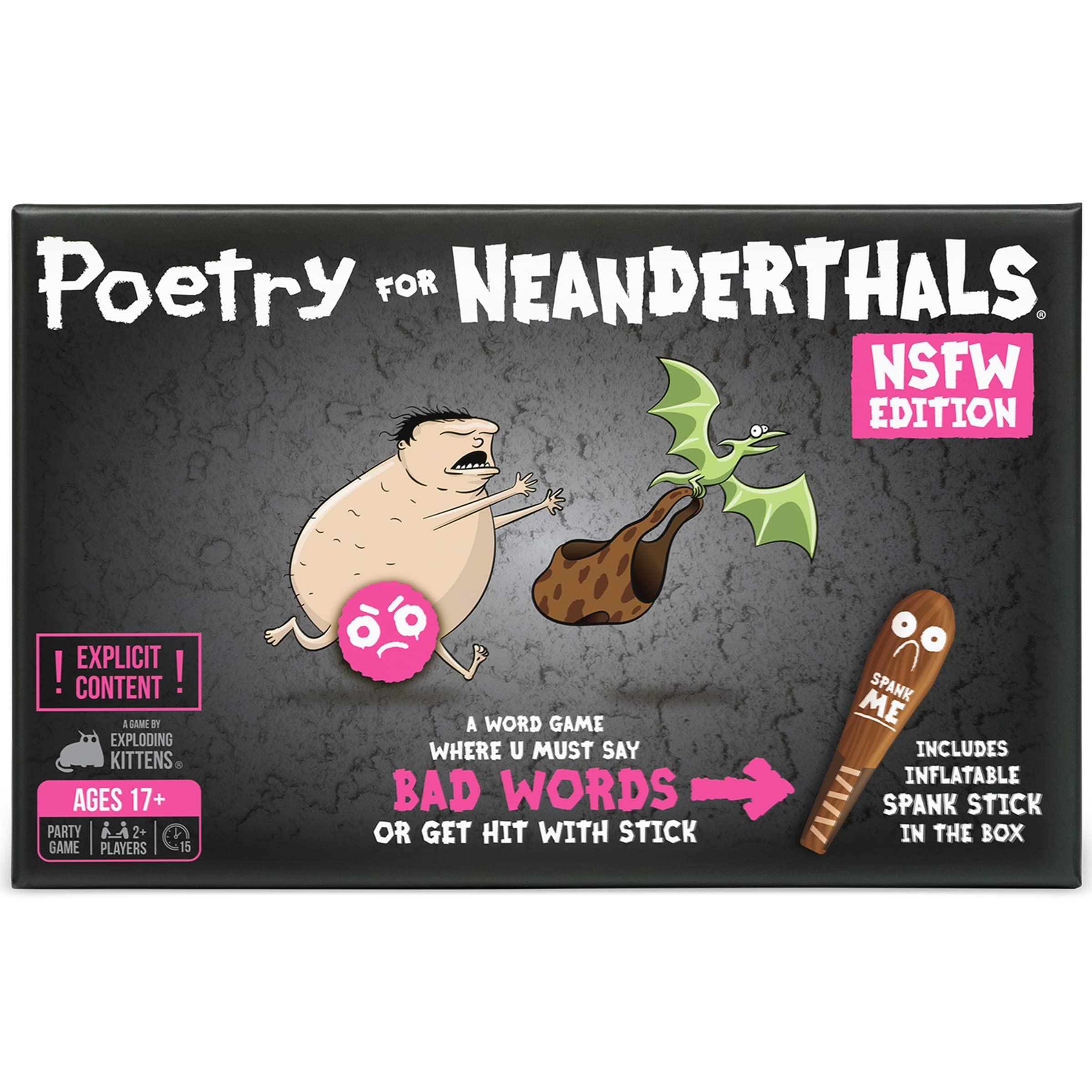 Juego De Cartas Exploding Kittens Poetry For Neanderthals Nsfw Ed. - Venta Internacional.