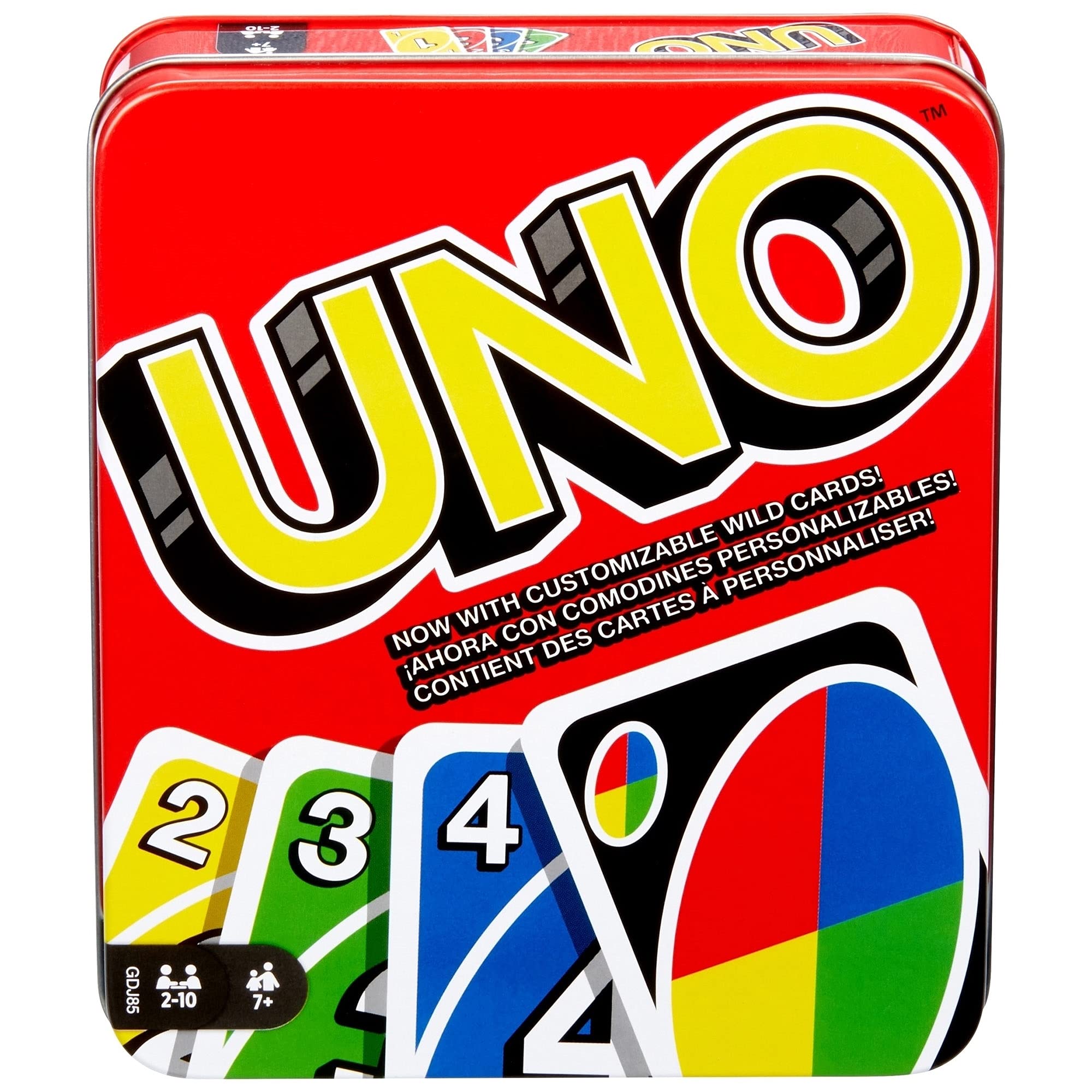 Foto 2 pulgar | Juego De Cartas Mattel Games Uno Para Una Noche Familiar Con Caja De Almacenamiento - Venta Internacional.