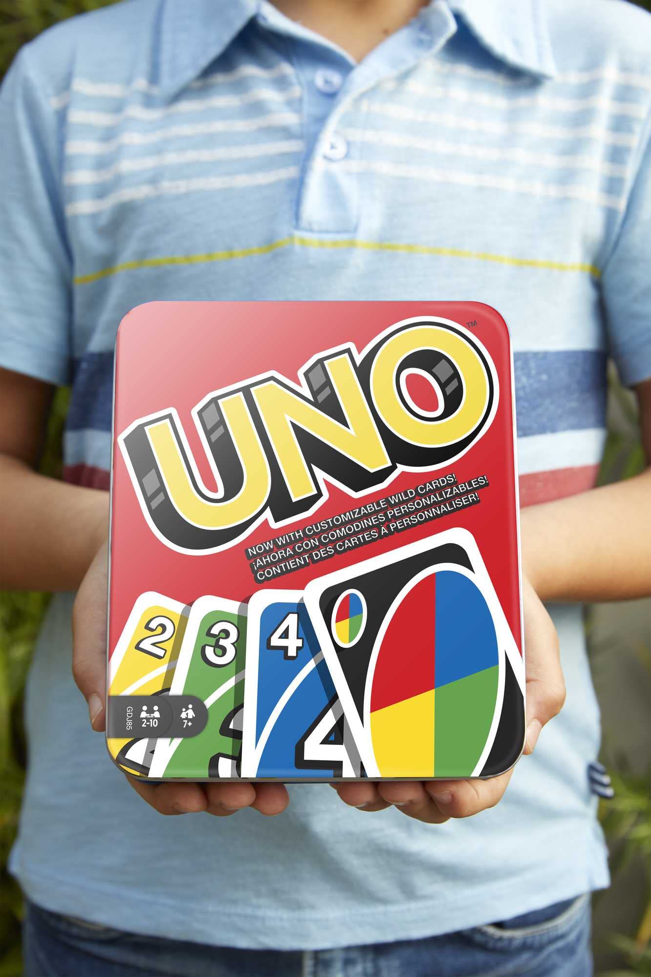 Foto 2 | Juego De Cartas Mattel Games Uno Para Una Noche Familiar Con Caja De Almacenamiento - Venta Internacional.