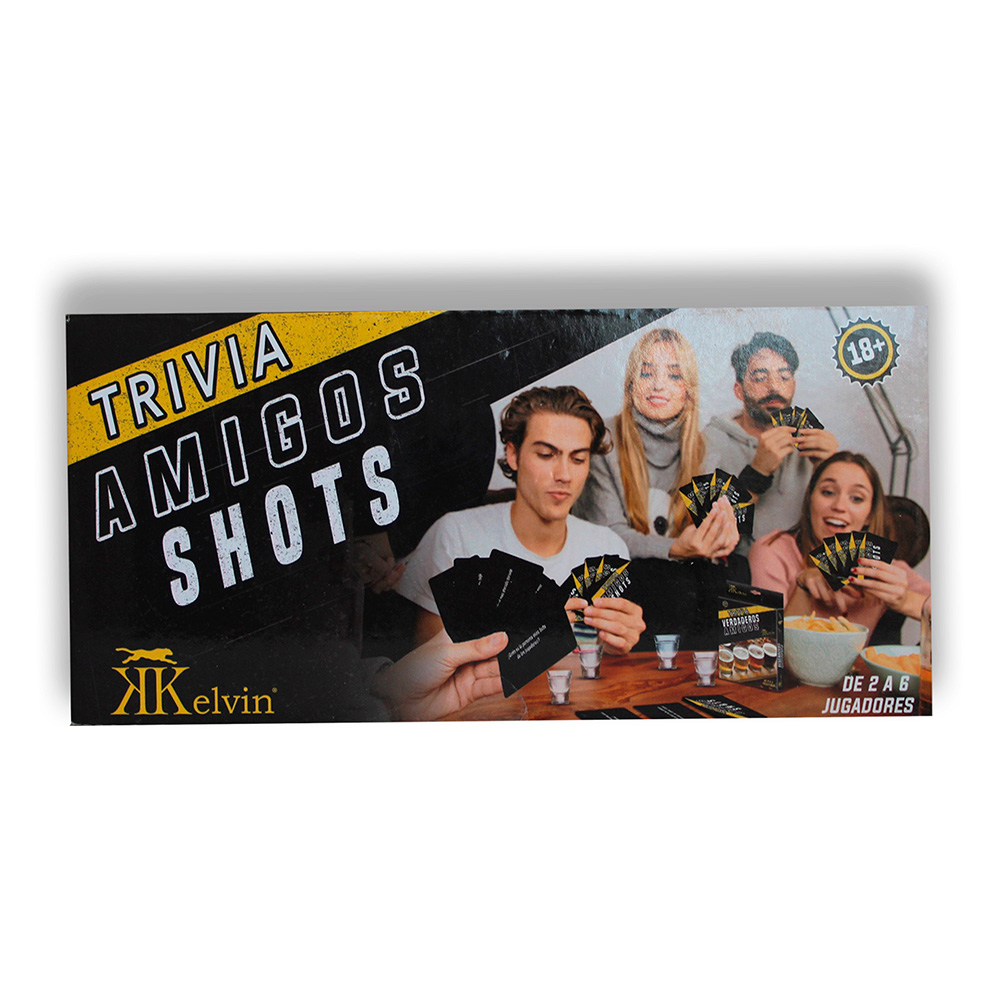 Juego de Cartas Kelvin Trivia Amigos Shots