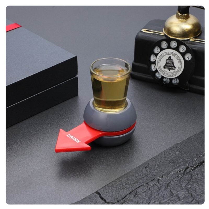 Party Game Pointer Shot Spinner Spin Con Vaso De Cristal - Venta Internacional.