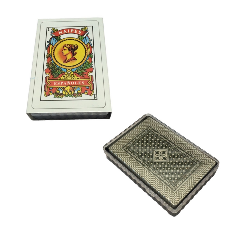 Foto 3 pulgar | Baraja De Cartas Spanish Baraja Plastificadas, Lavables Con Funda, 5 Unidades - Venta Internacional.