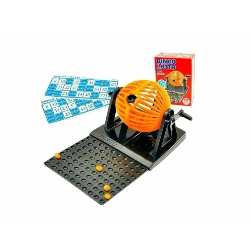 Foto 2 pulgar | Juego De Tómbola Bingo Lotto, 12 Cartas, 90 Números, Bingo Familiar - Venta Internacional.