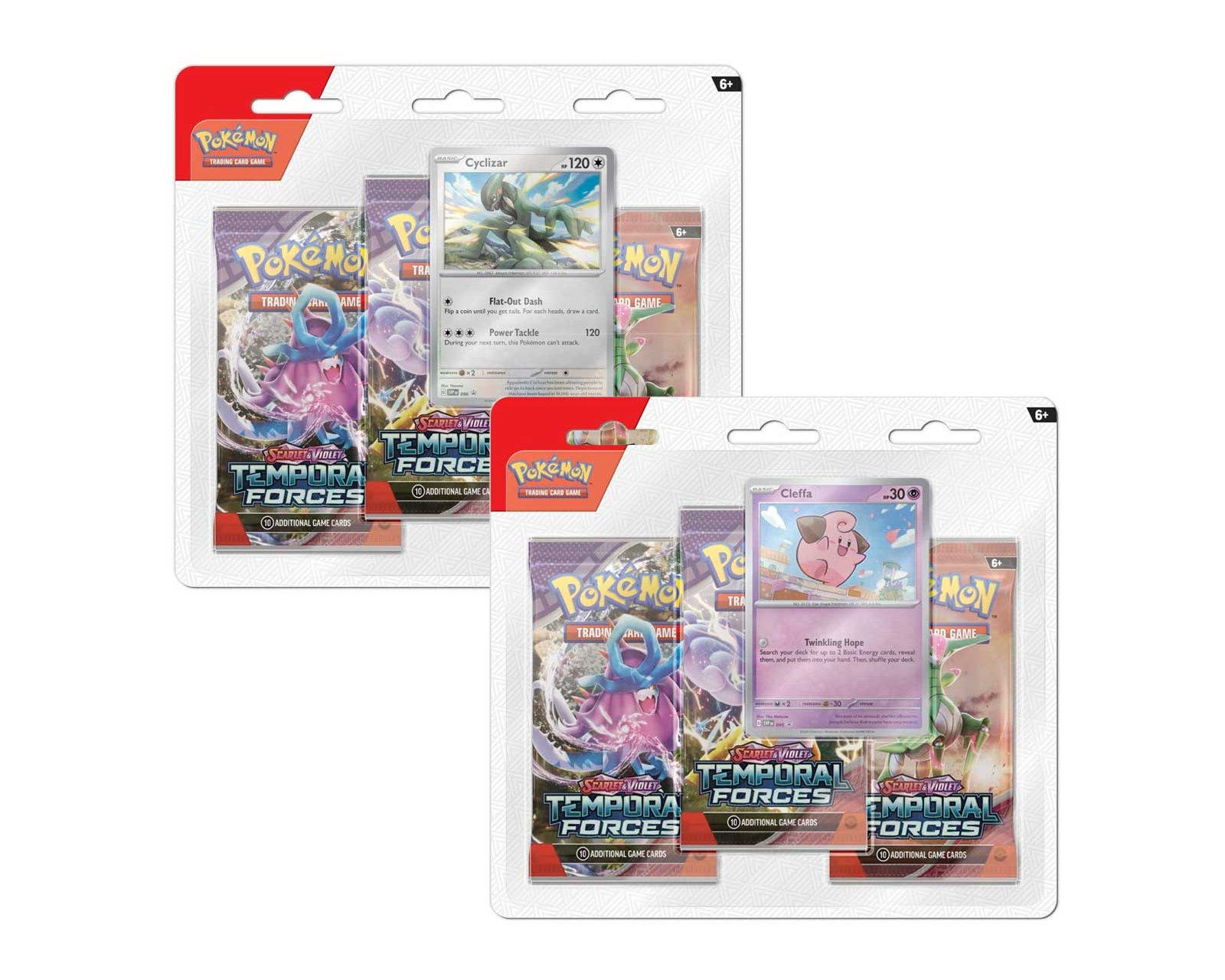 Cartas Pokemon Tcg 3 Pack Blister Temporal Forces Inglés