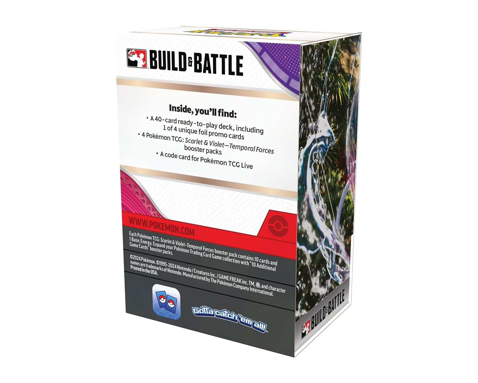 Foto 3 pulgar | Cartas Pokemon Tcg Build And Battle Temporal Forces Inglés