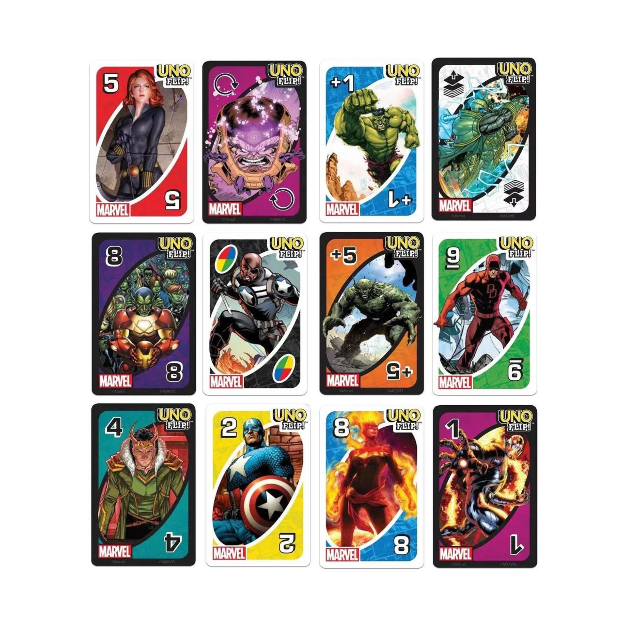 Foto 6 pulgar | Juego De Cartas Uno Marvel