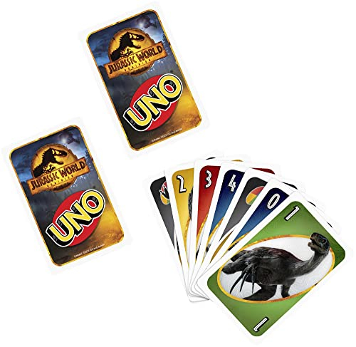 Foto 5 | Juego De Cartas Jurassic World Dominion Uno Con Mazo Temático Para Niños Mayores De 7 Años - Venta Internacional.