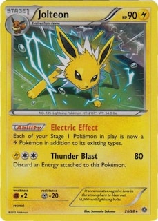 Foto 1 | Juego De Cartas Coleccionables Pokémon Jolteon (26/98) Ancient Origins - Venta Internacional.