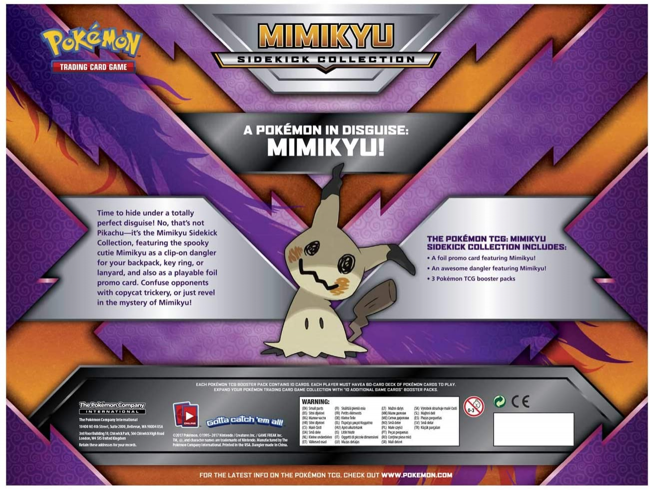 Foto 2 | Pokémon Tcg: Mimikyu Sidekick Collection Box 728192497759 - Venta Internacional
