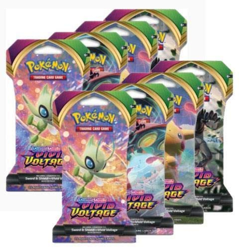 Foto 2 pulgar | Pokémon Sword And Shield Impulsores con Mangas De Voltaje Vívido - 8 Paquetes Aleatorios - Venta Internacional