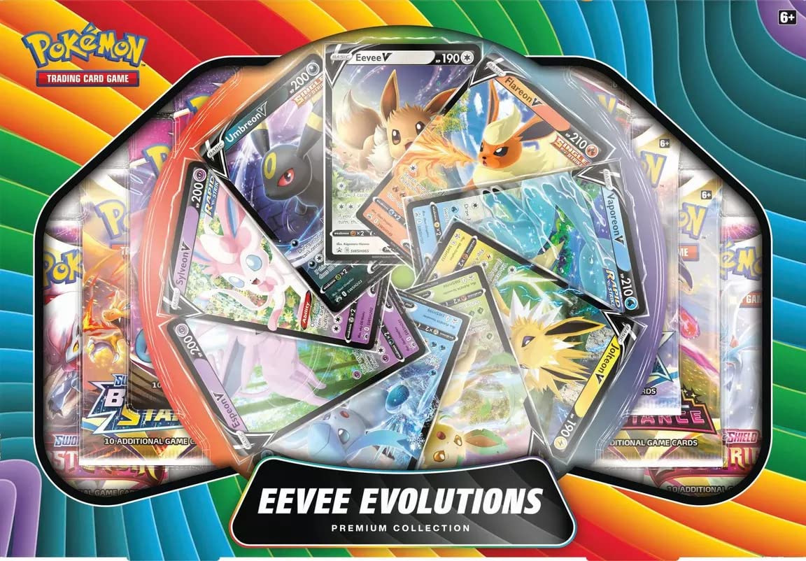 Foto 2 pulgar | Juego de Cartas Coleccionables Pokémon: Eevee V Premium Coll - Venta Internacional