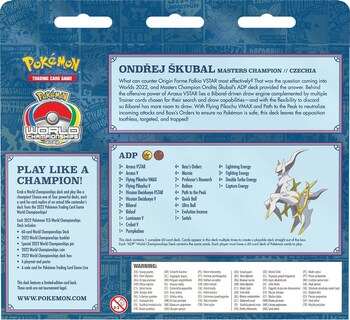 Foto 5 | Juego de Cartas Coleccionables Pokémon Ondrej Skubal 2022 World - Venta Internacional