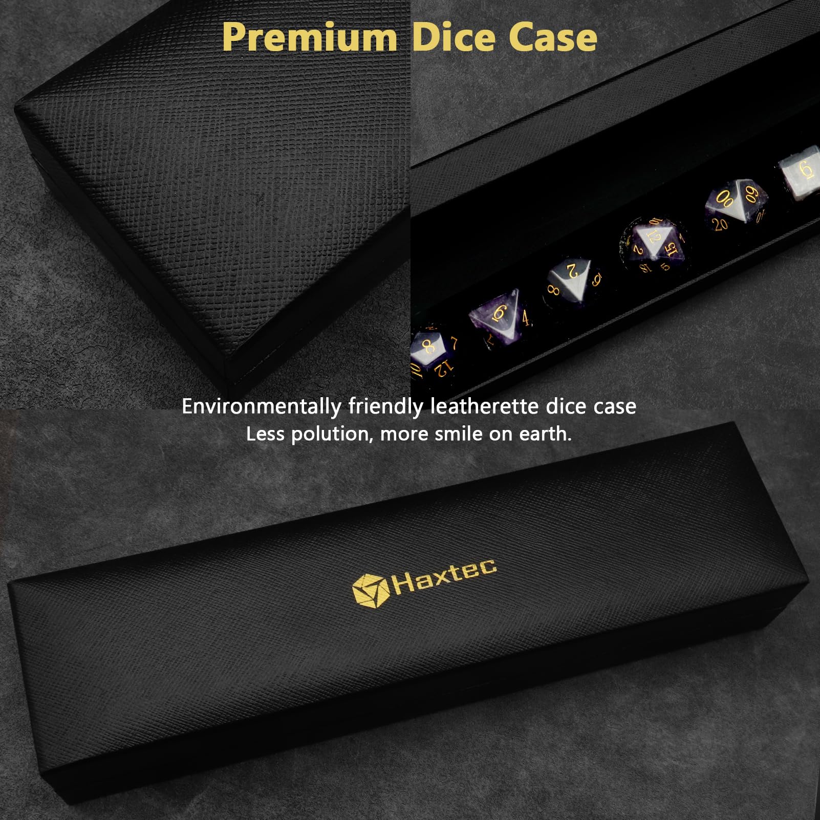 Foto 7 pulgar | Juego De Dados Haxtec  Con Funda 7 Unidades - Venta Internacional
