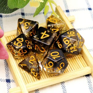 Foto 6 | Juego De Dados Haxtec Para Mazmorras Y Dragones 7 Piezas - Venta Internacional